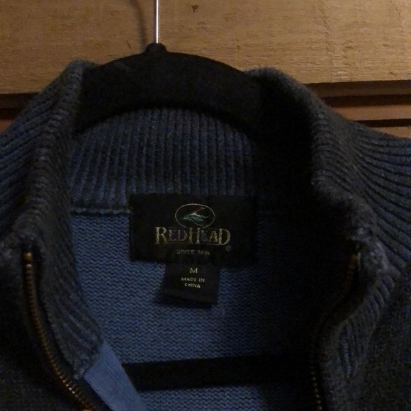 RedHead size M sweater material zip up vest - Picture 2 of 7